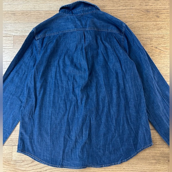 NWT Banana Republic Denim Shirt Womens Small Blue Quinn Fit Sleeve Button Up - Picture 3 of 6